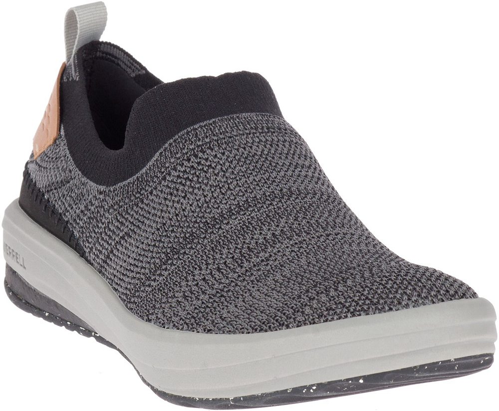 Merrell Slip Ons Męskie Czarne - Gridway Moc - 967248-XMT